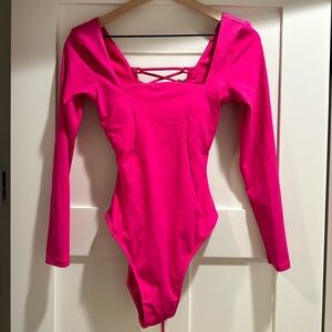 TA3 Squarey Long Sleeve Swimsuit/Bodysuit